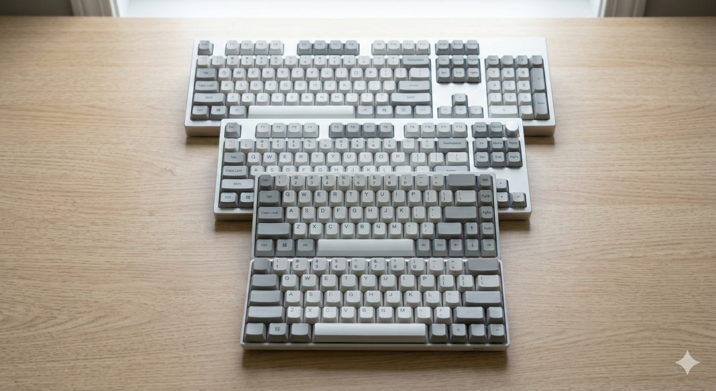 Keyboard Sizes Explained: 60%, 65%, 75%, TKL, Full-Size and More